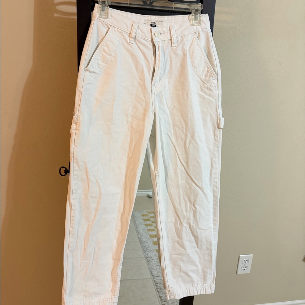 Vans Women's White Cargo Pants
